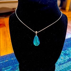 Dichroic glass necklace *color changing!*
